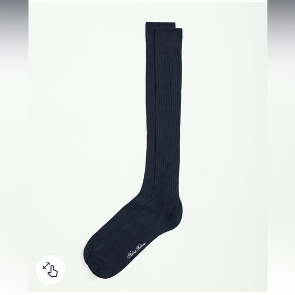 NWT brooks brothers over the calf navy socks - Picture 1 of 5